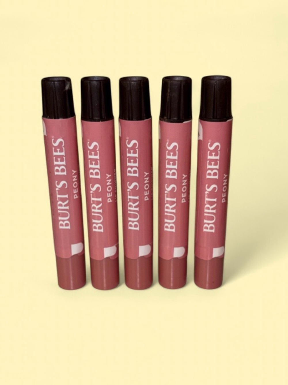 Burt’s Bees Peony Tinted Lip Balm 5 Pack - New Never Opened